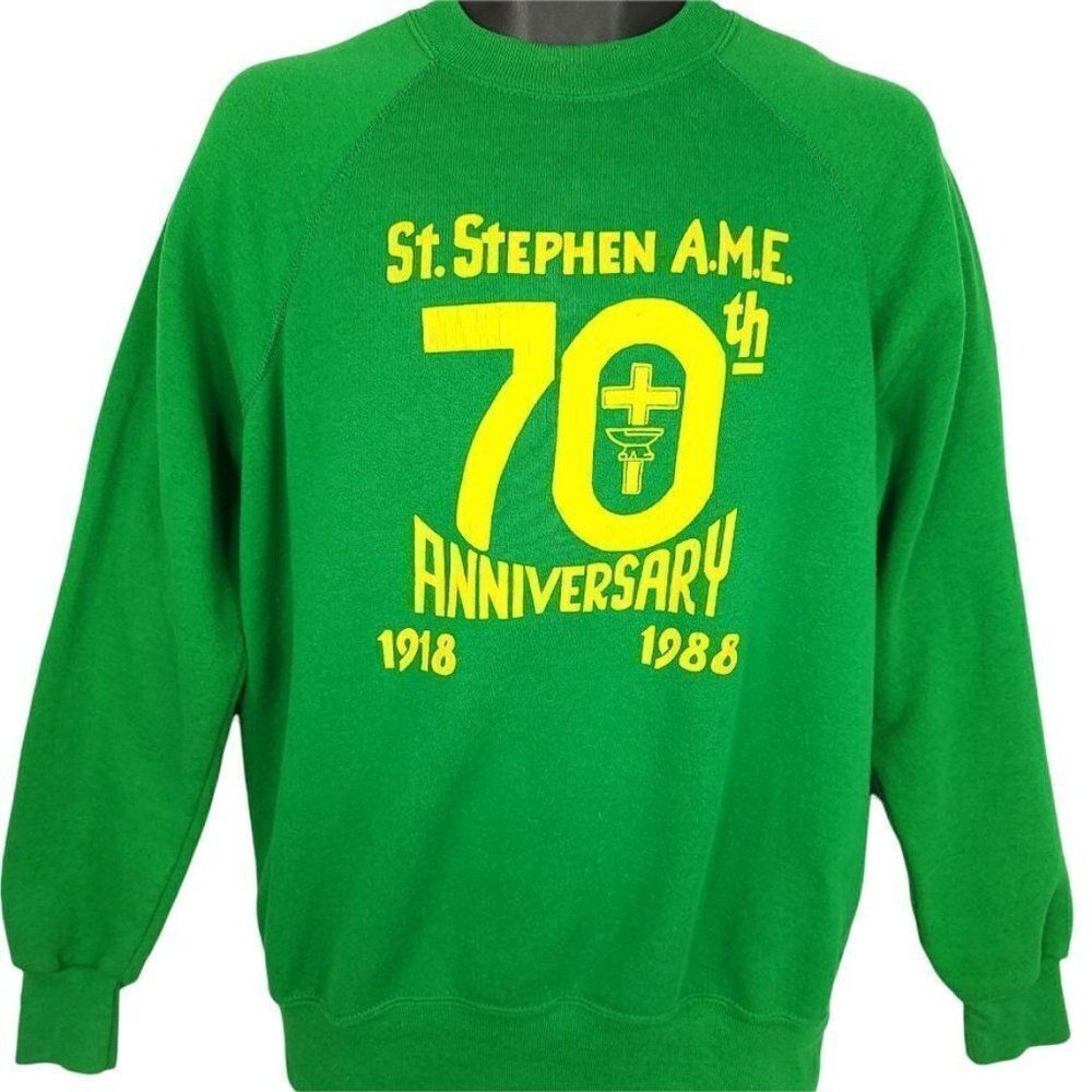 St Stephen AME Sweatshirt Vintage 80s African Methodist Episcopal Church Detroit